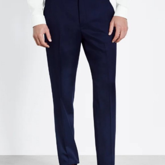 The Black Tux | Blue Suit Merino Wool Size 34R - Picture 2 of 8